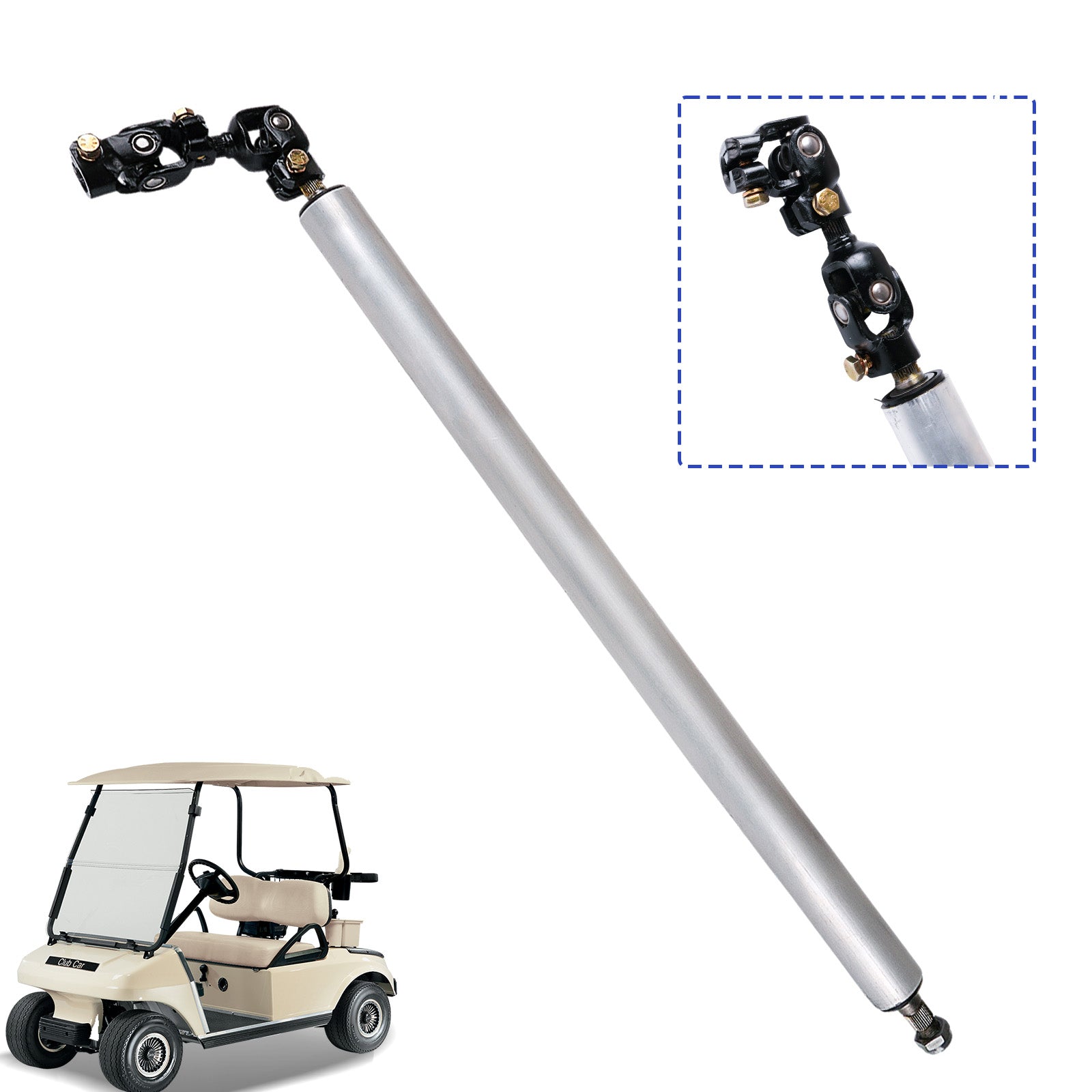Golf Cart Steering Column Assembly with Steering Joint for 1992-Up Club Car DS 1013861 | Drive-up