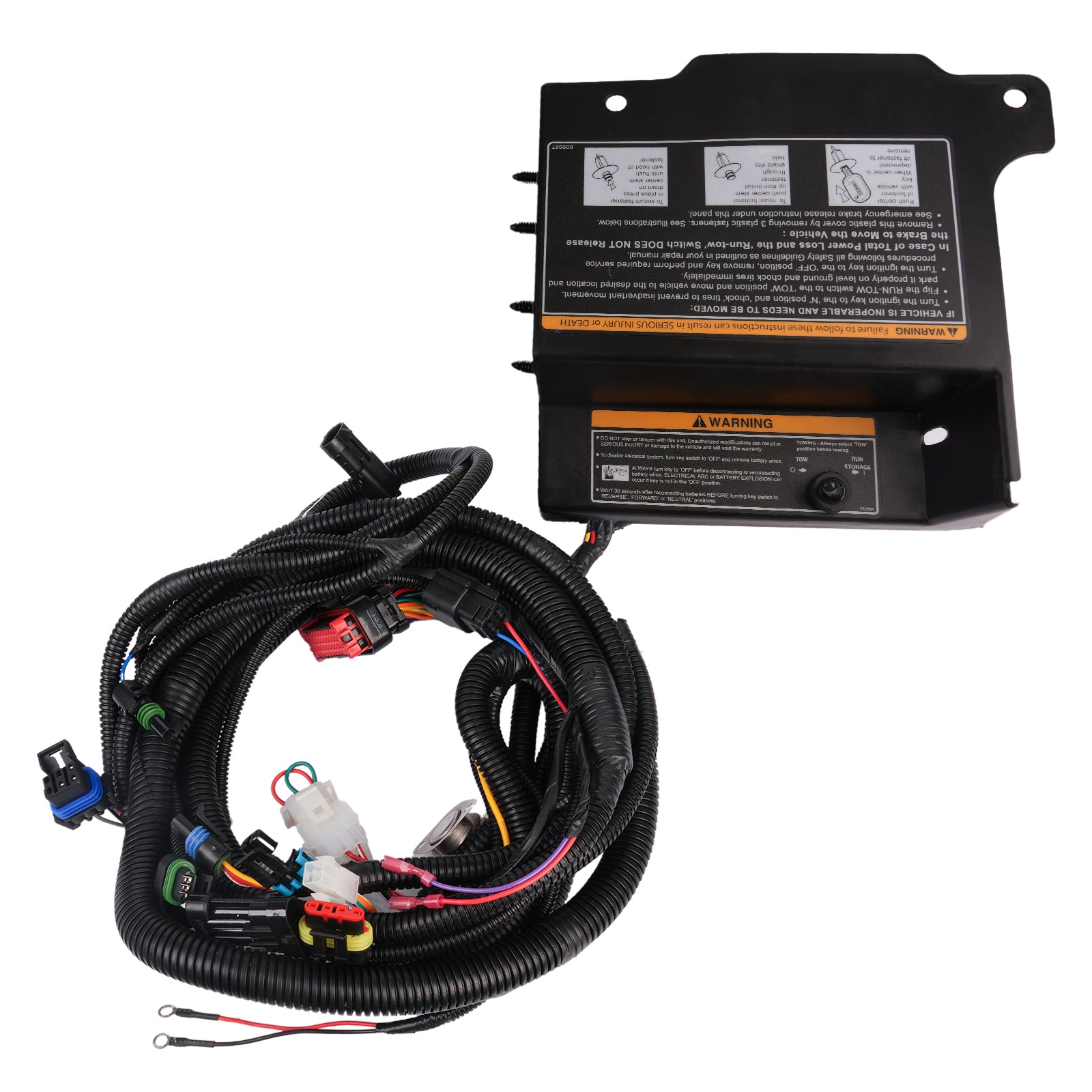 Golf Cart Speed Controller Wiring Harness, 35Pin Black Box 618950, 48V for 2012-2019 Elec EZGO RXV with Curtis Speed Controller Wiring Harness |Drive-up