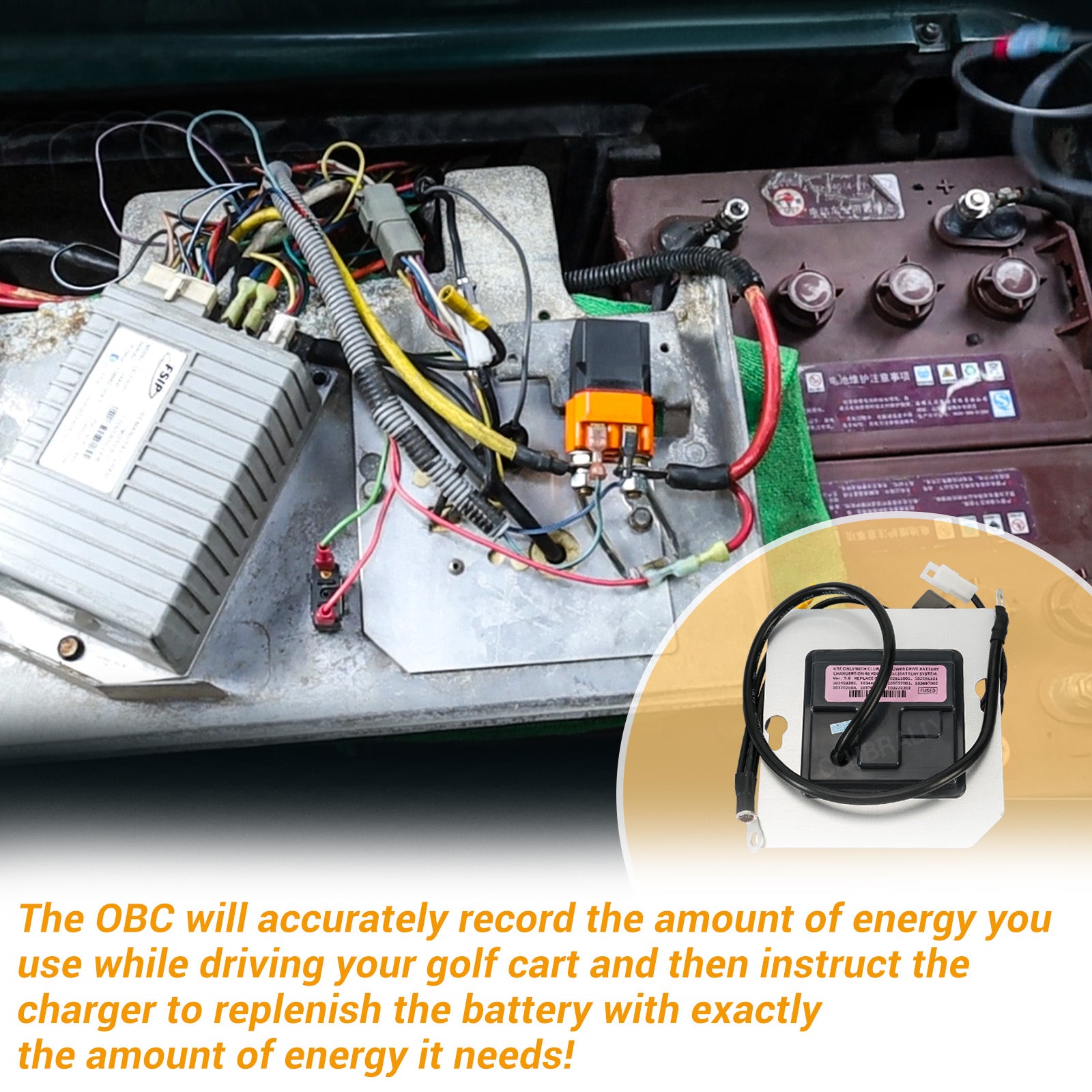 Golf Cart On Board Computer, Club Car OBC for 2004-2015 Precedent 48V Models, OEM #102511001, 102586301, 103403201 |Drive-up