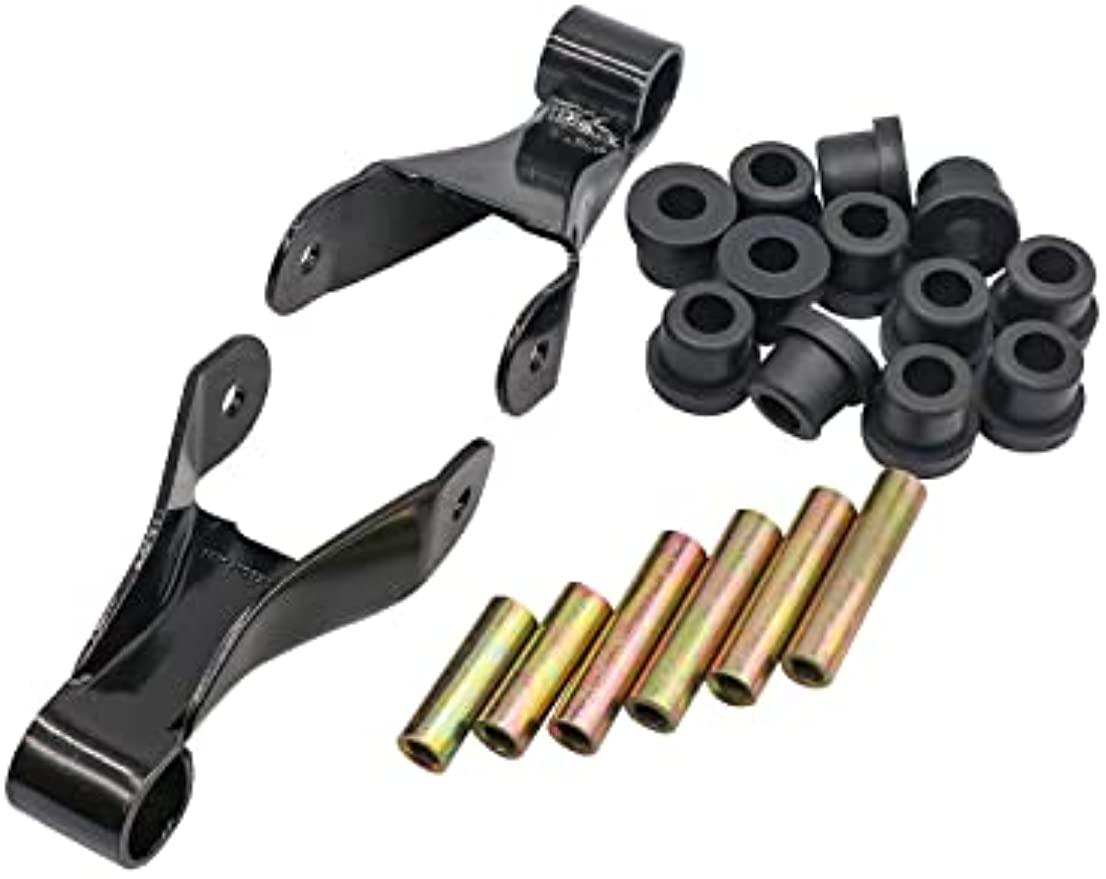 Golf Cart Metal Rear Shackle Kit Including Bushing & Sleeves for ClubCar Precedent DRIVE-UP