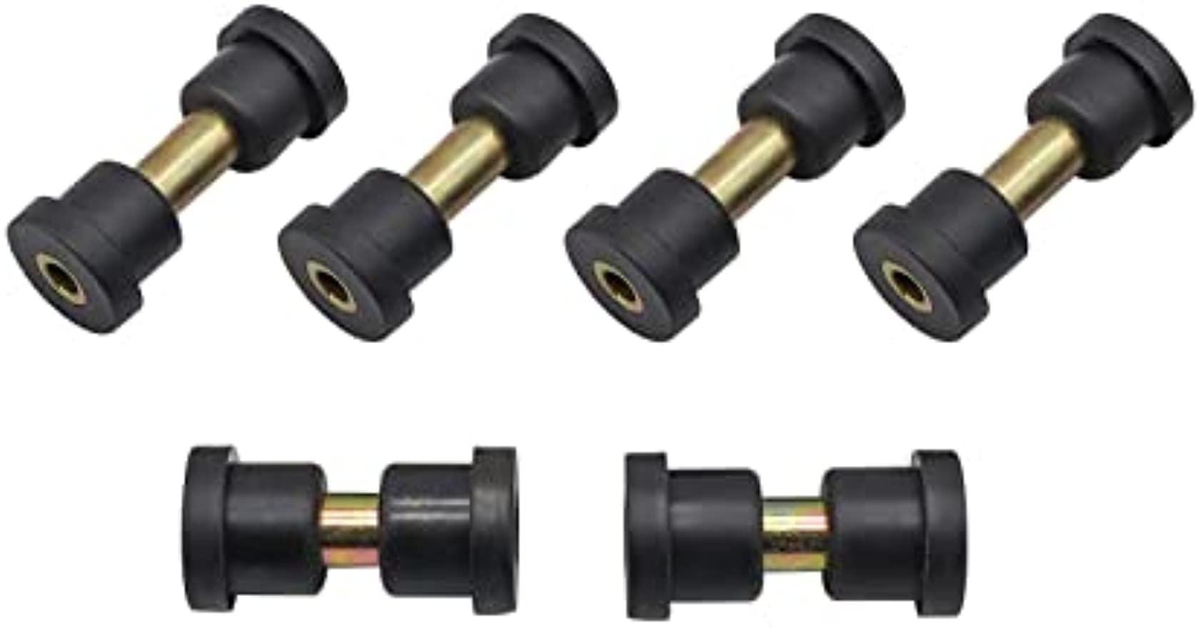 Golf Cart Metal Rear Shackle Kit Including Bushing & Sleeves for ClubCar Precedent DRIVE-UP