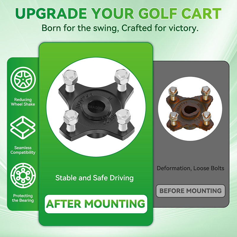 club car rear wheel hub