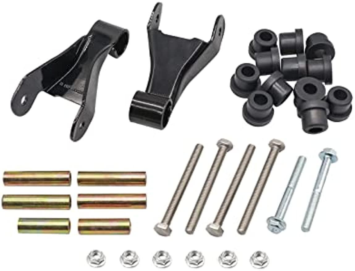 Golf Cart Metal Rear Shackle Kit Including Bushing & Sleeves for ClubCar Precedent DRIVE-UP