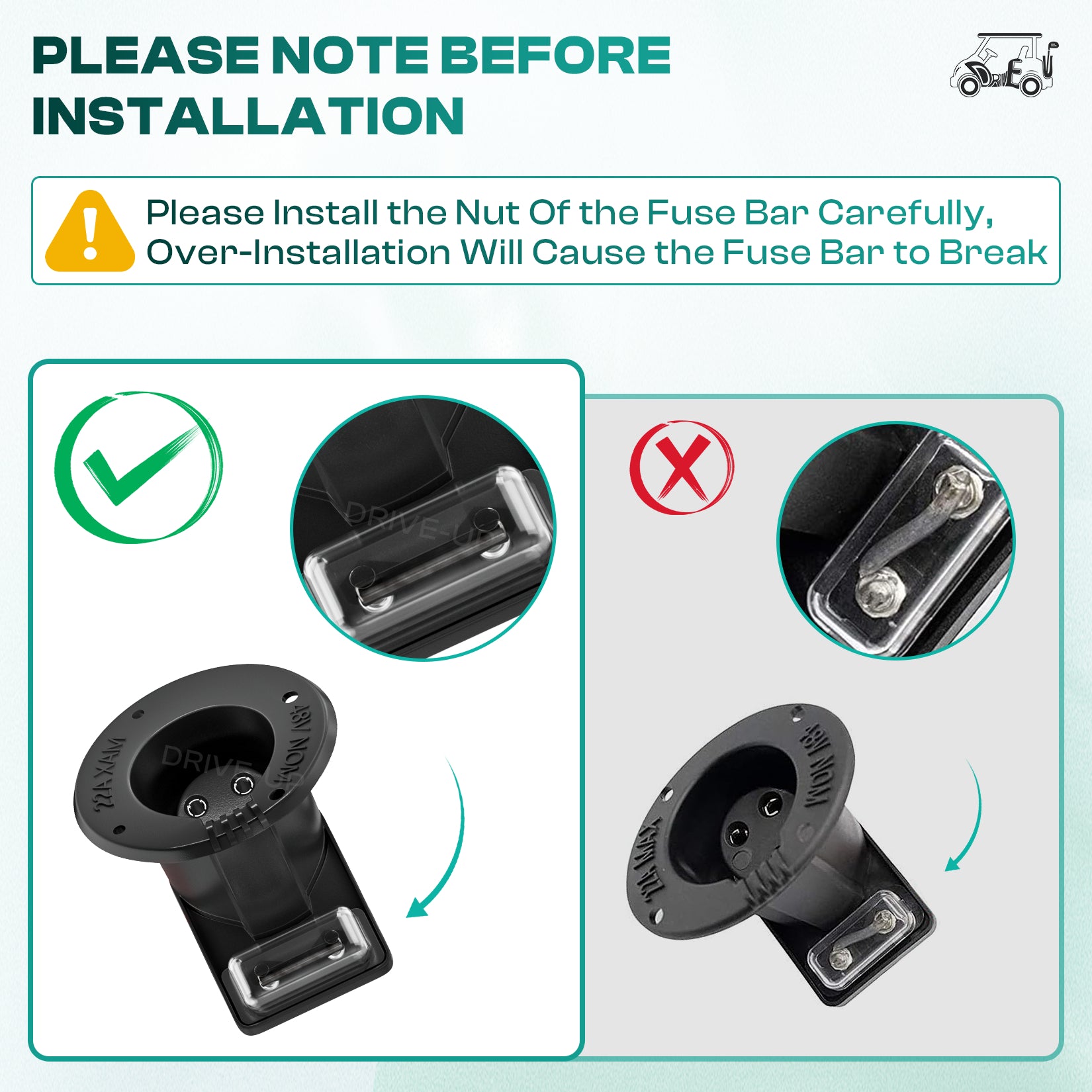 48V Golf Cart Charger Receptacle Charger Plug for Club Car DS Modes, Golf Cart Charging Port with Cord and Club Car Plug |Drive-up