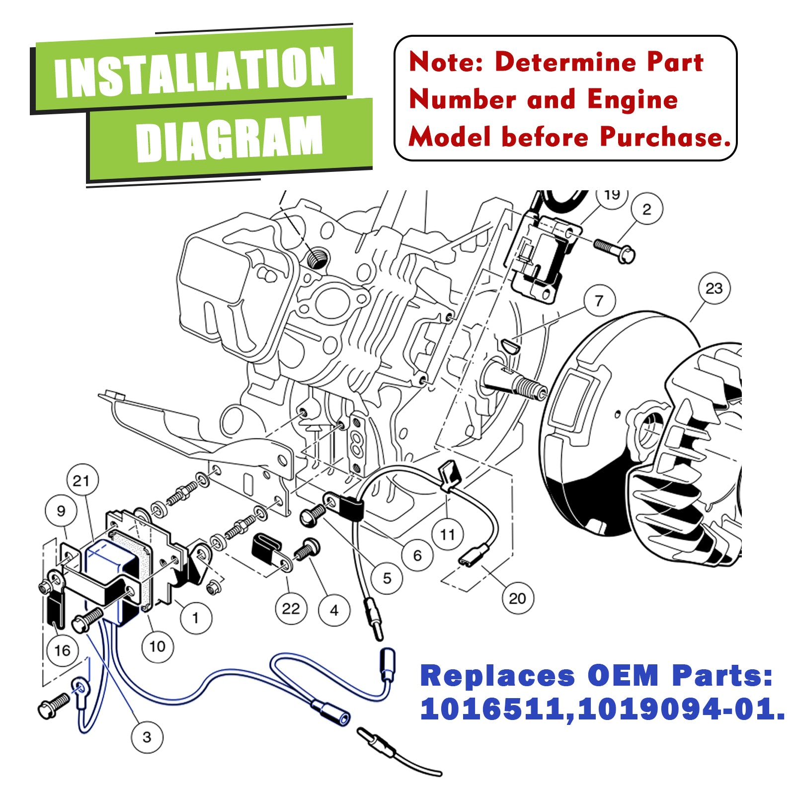 RPM REV Limiter for Club Car 1992-Up DS and Precedent Gas Golf Cart FE290 FE350 | Drive-up