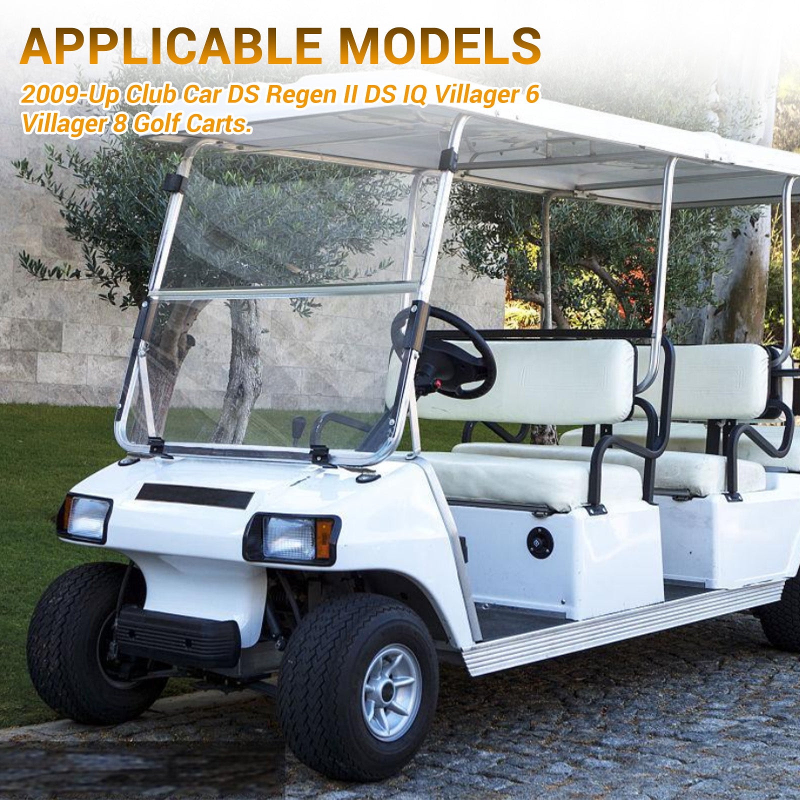 Golf Cart On Board Computer OBC 48V with Square 6-Pins, Compatible with 2009-Up Club Car DS Regen II, DS IQ Villager 6 Villager 8 Models, OEM #102774601, |Drive-up