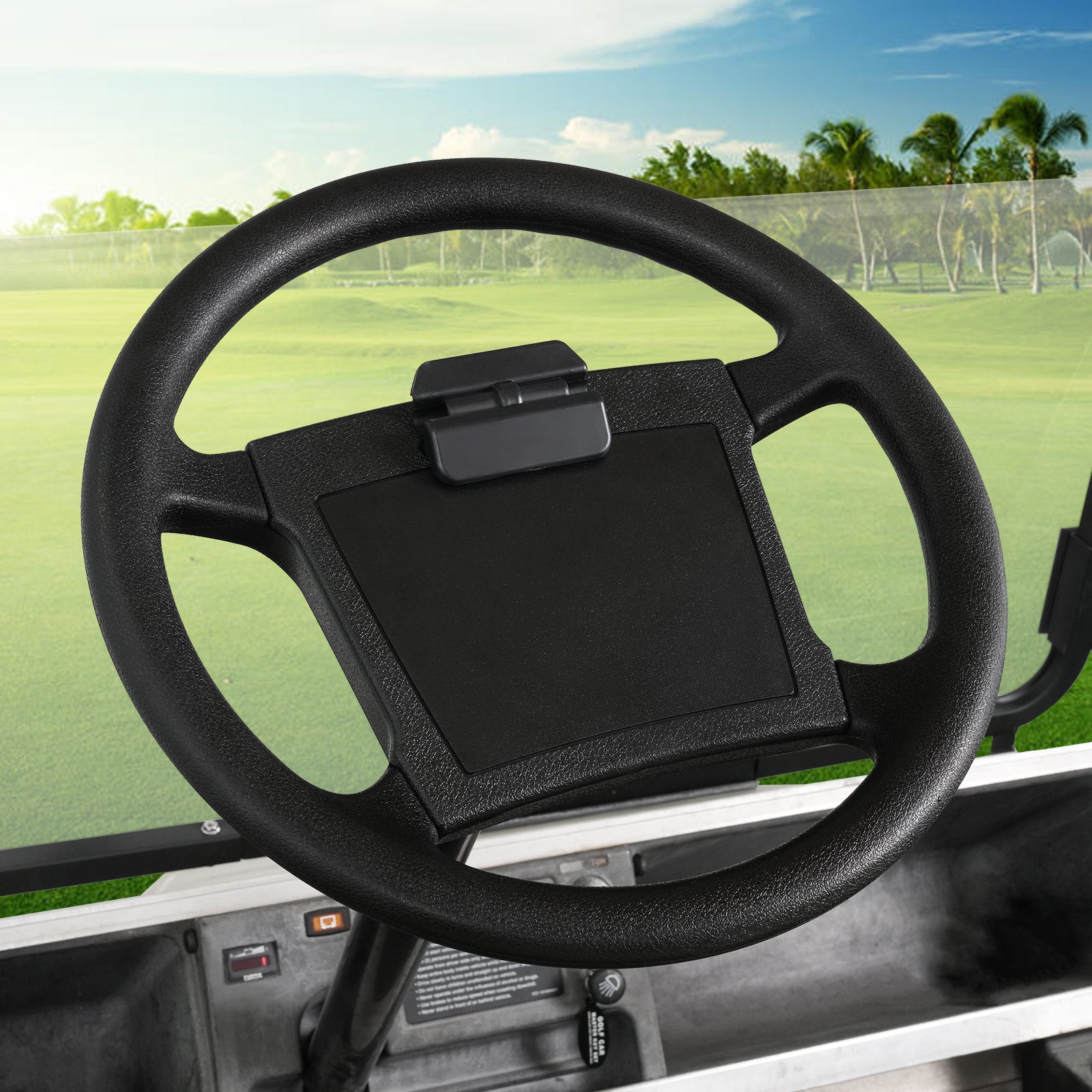 Club Car DS Steering Wheel OEM, 13.77" Anti-Slip Golf Cart Steering Wheel for Club Car DS | Drive-up