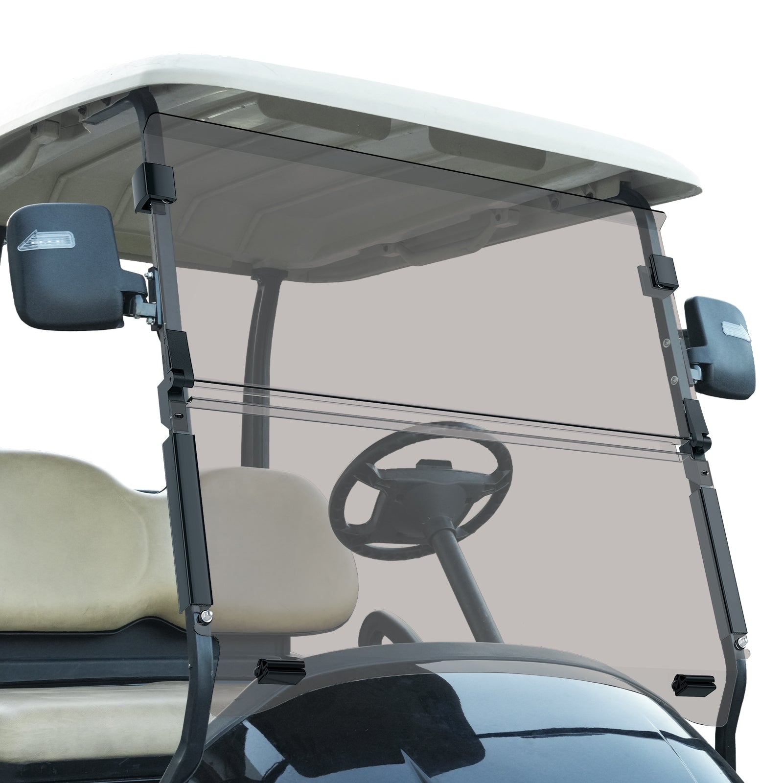 Golf Cart Club Car Windshield Tinted, Fold Down and Anti-UV Windshield Kit for 2004-Up Precedent/ Tempo/ Onward |Drive-up