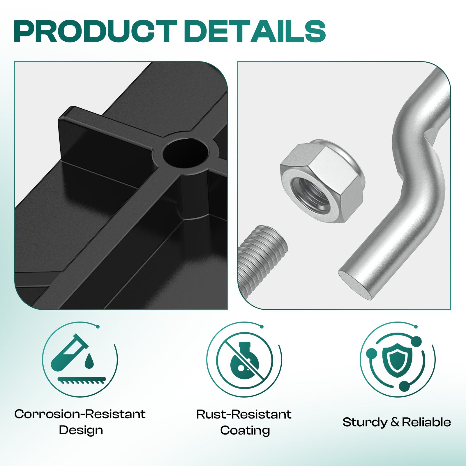 Golf Cart Battery Hold Down Plate with rods kit for EZGO 1994-up (1 Pcs) |Drive-up