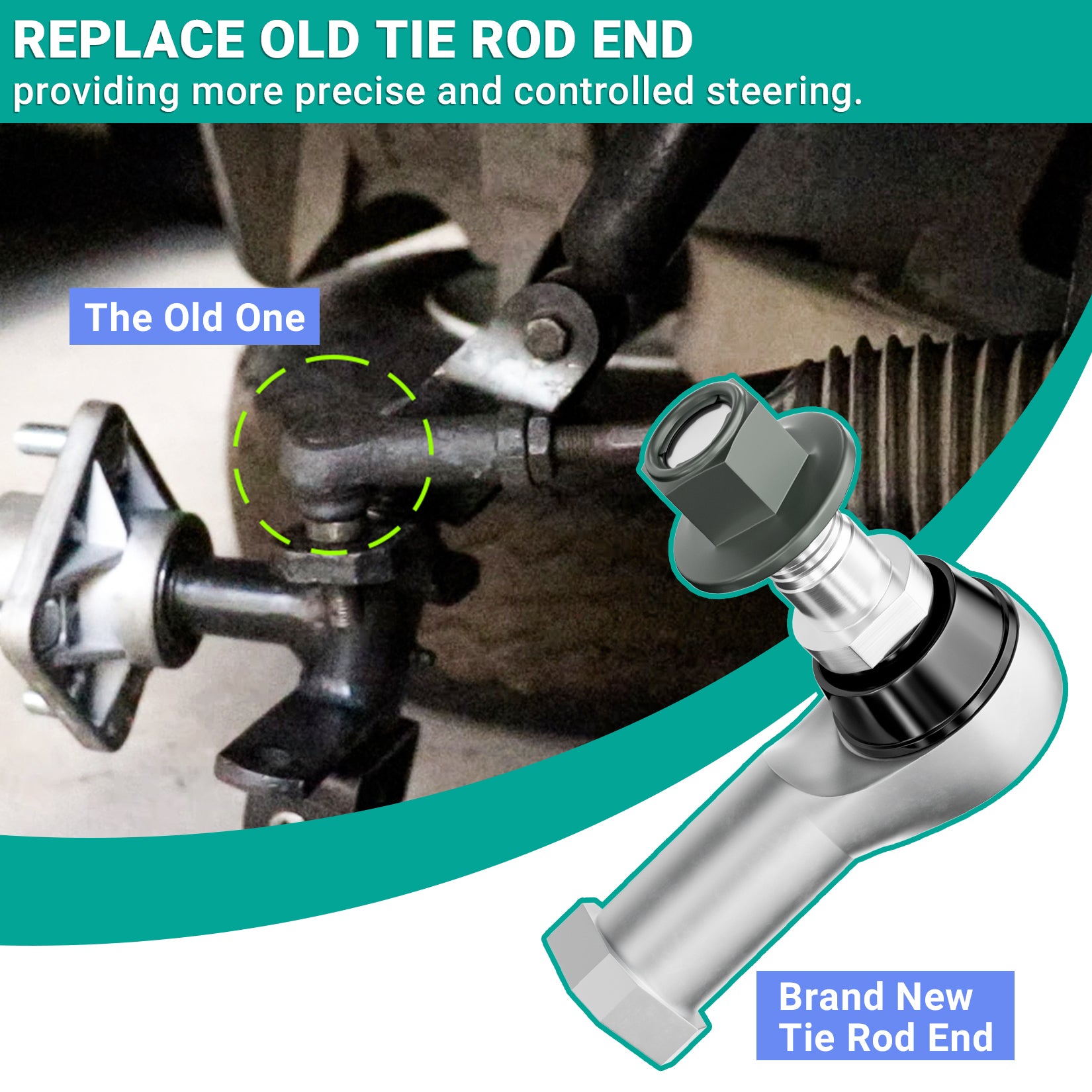 Ball Joint Kit, Tie Rod End For Club Car Precedent & Tempo Right Hand Thread | Drive-up