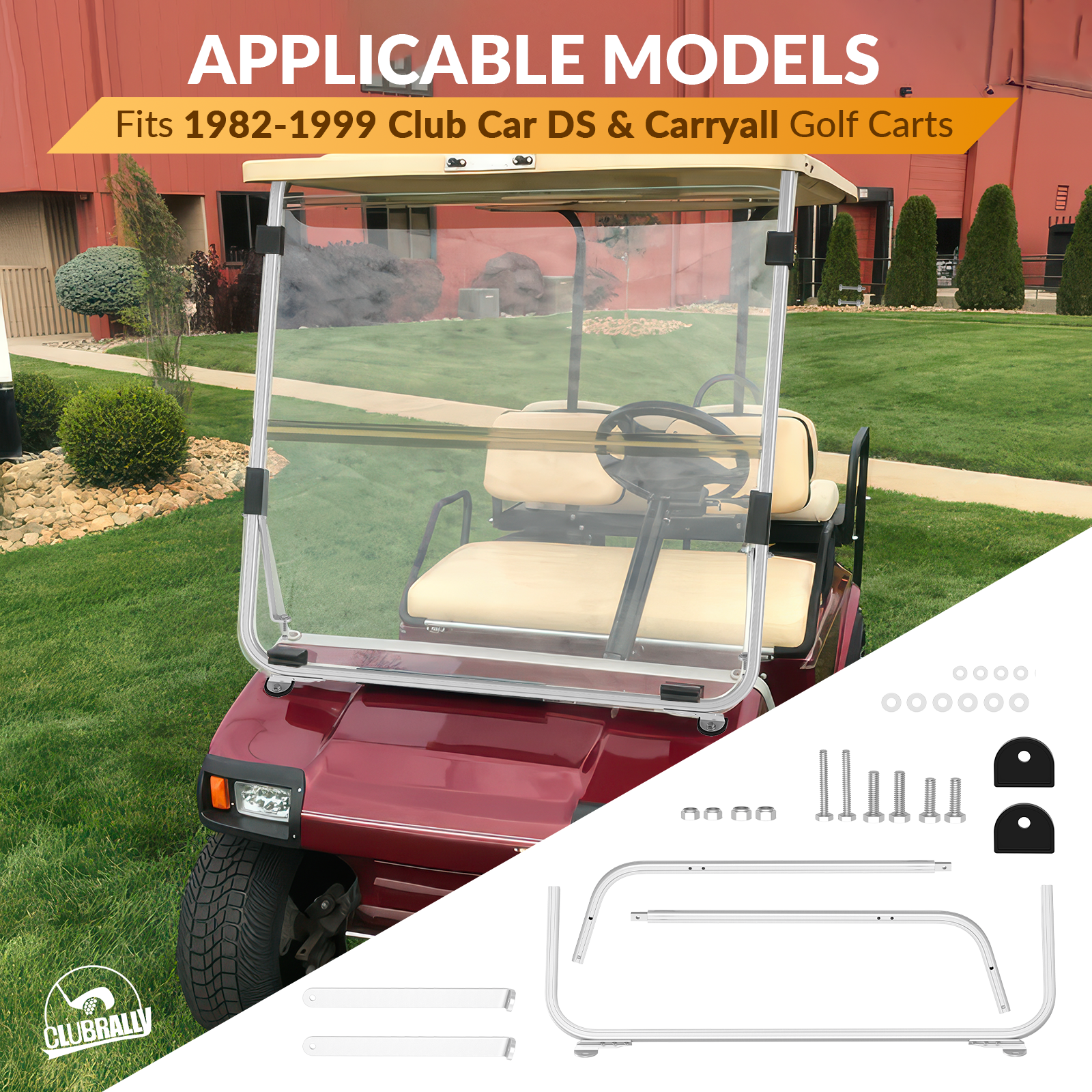 Golf Cart Front Strut Brackets Kit for Club Car | Drive up
