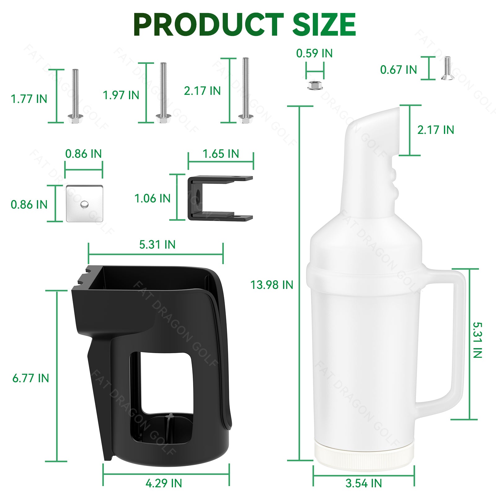 Universial Golf Cart Sand Bottle with Handle - 1 PCS | Drive up