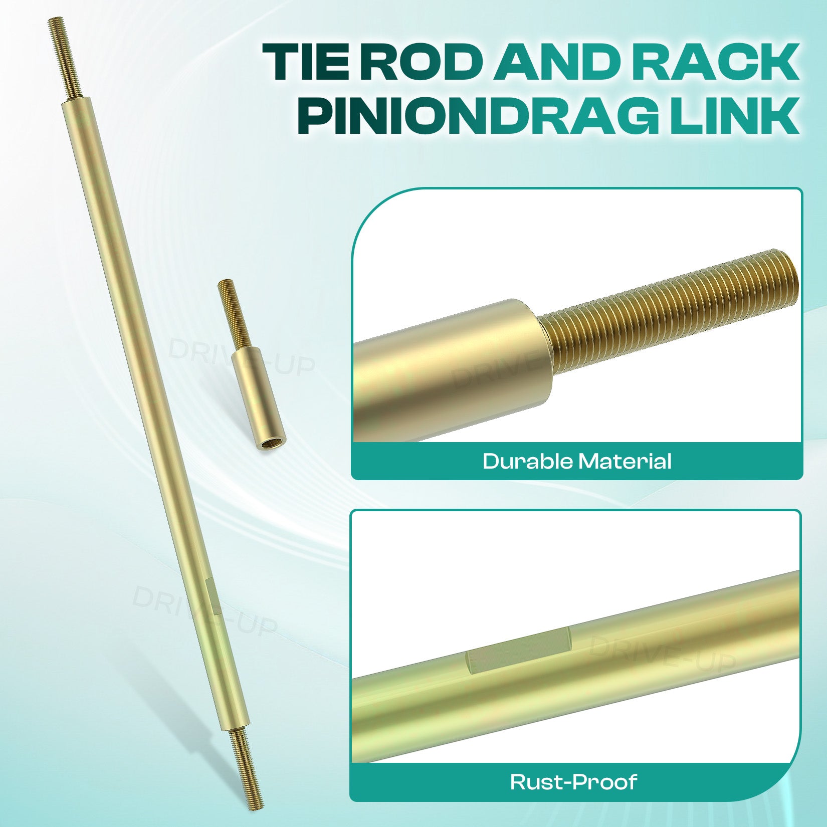 Golf Cart Tie Rod, Ball Joints and Rack Pinion Drag Link Kit for Club Car DS 2009-Up | Drive up