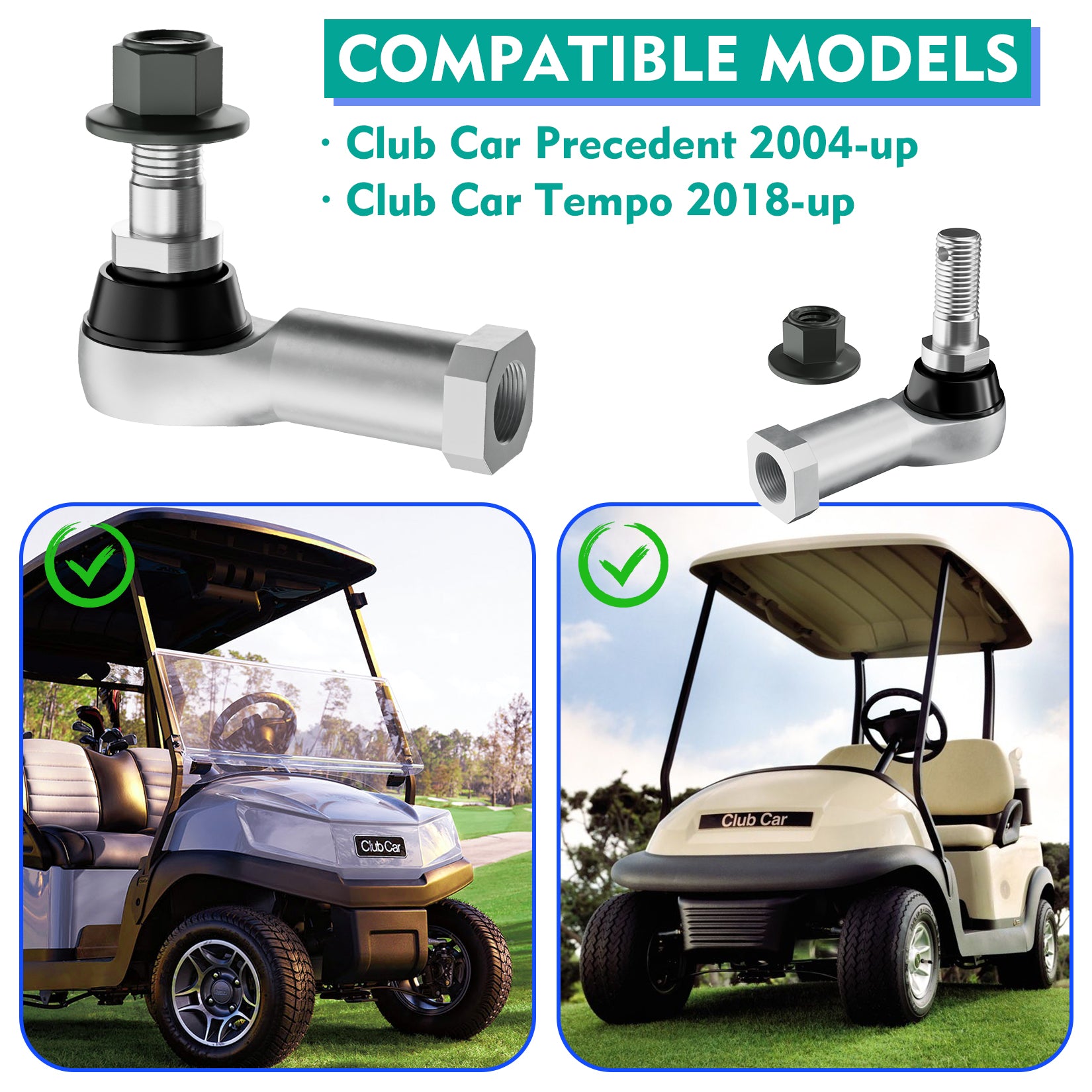 Ball Joint Kit, Tie Rod End For Club Car Precedent & Tempo Right Hand Thread | Drive-up