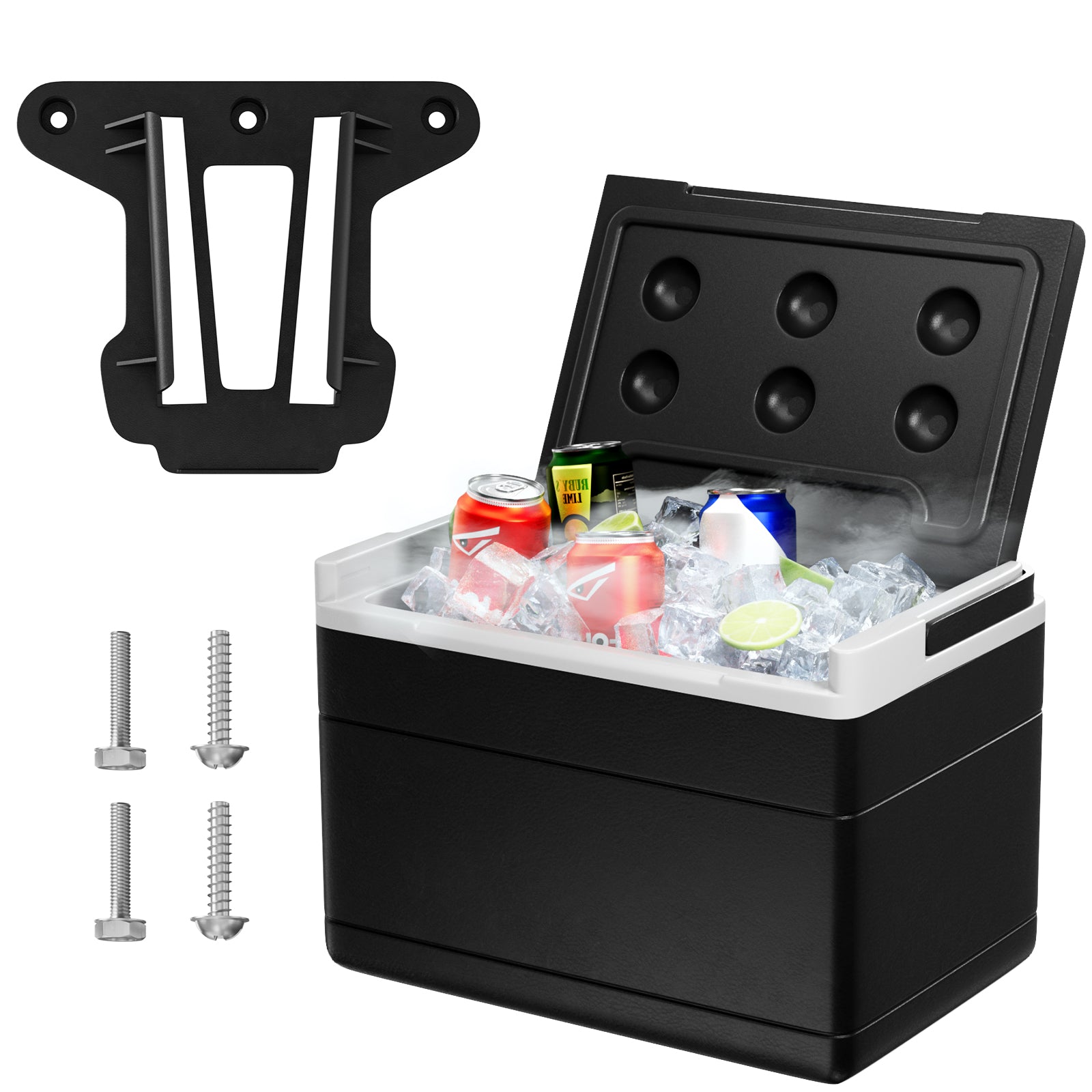 Golf Cart Cooler, Golf Cart Cooler with Mounting Bracket Kit Caddy for Club Car Precedent Tempo and Onward OEM 102588101 103886801