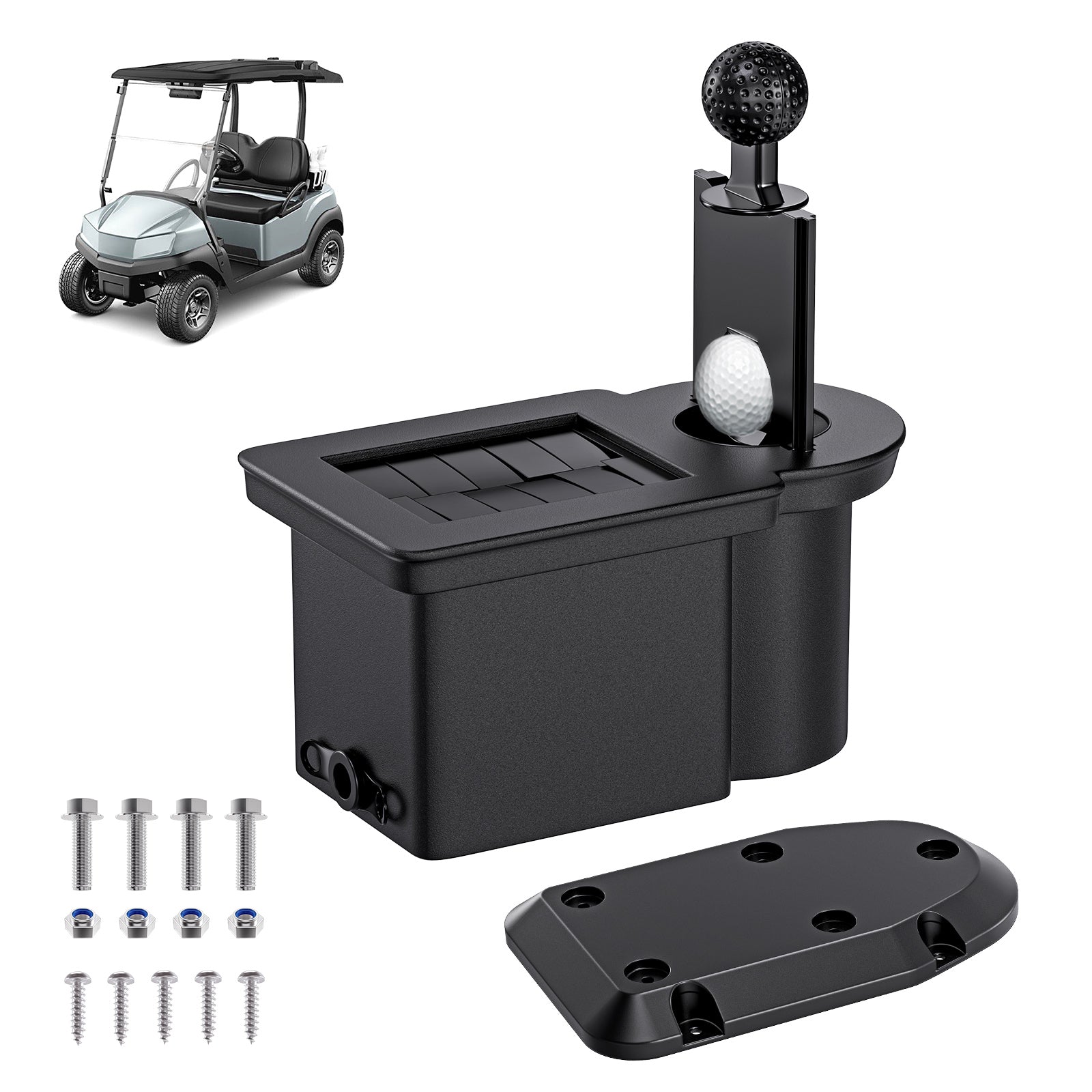 Universal Golf Cart Ball Washer and Club Cleaner Kit for Club Car, EZGO, Yamaha G&E Golf Carts, OEM 603836 |Drive-up