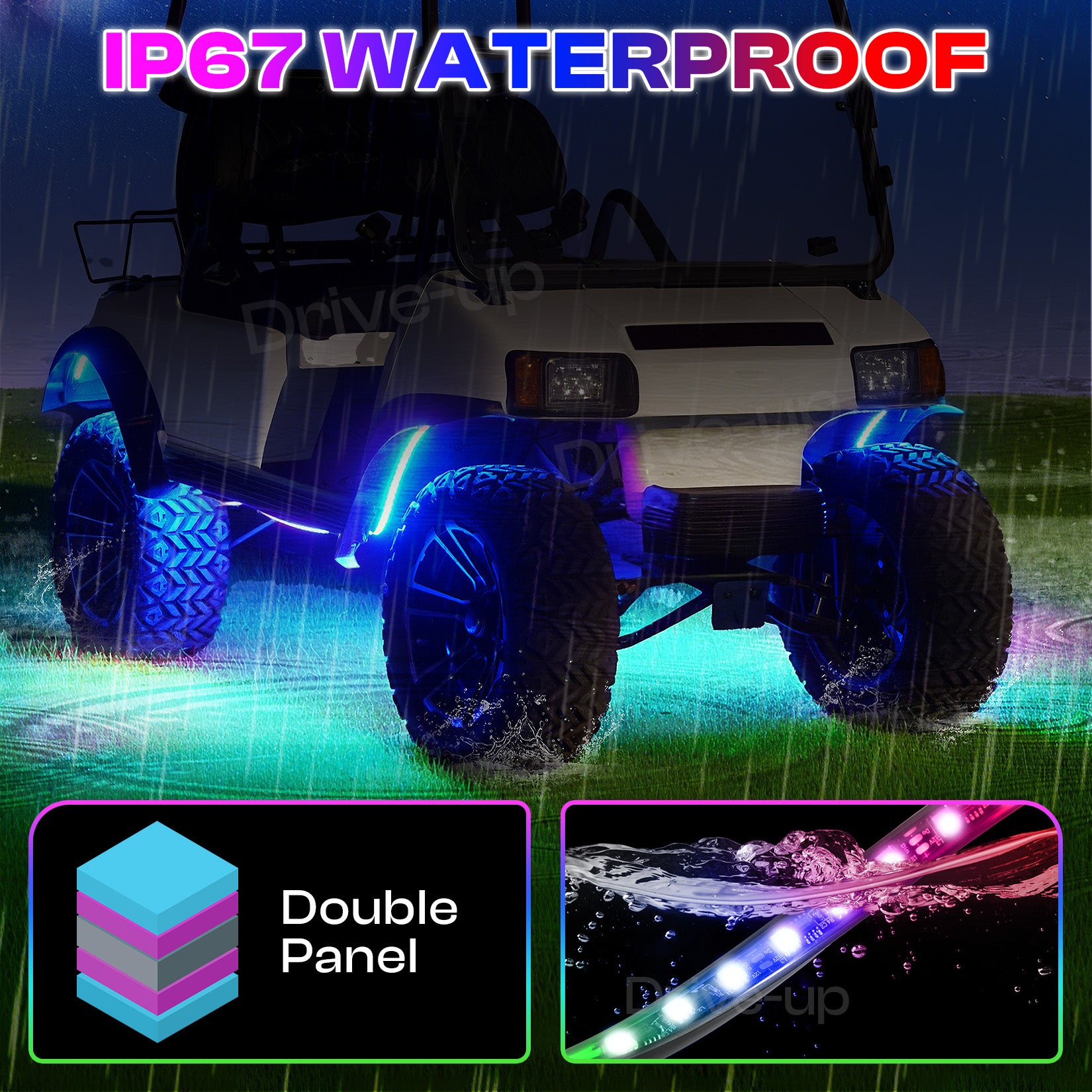 golf cart light bar