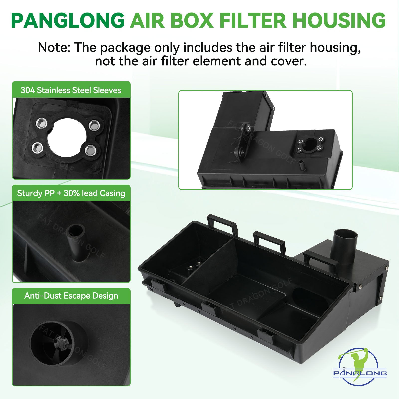 Standard Air Filter Housing for 1994-2005 EZGO Gas Golf Cart | Drive up