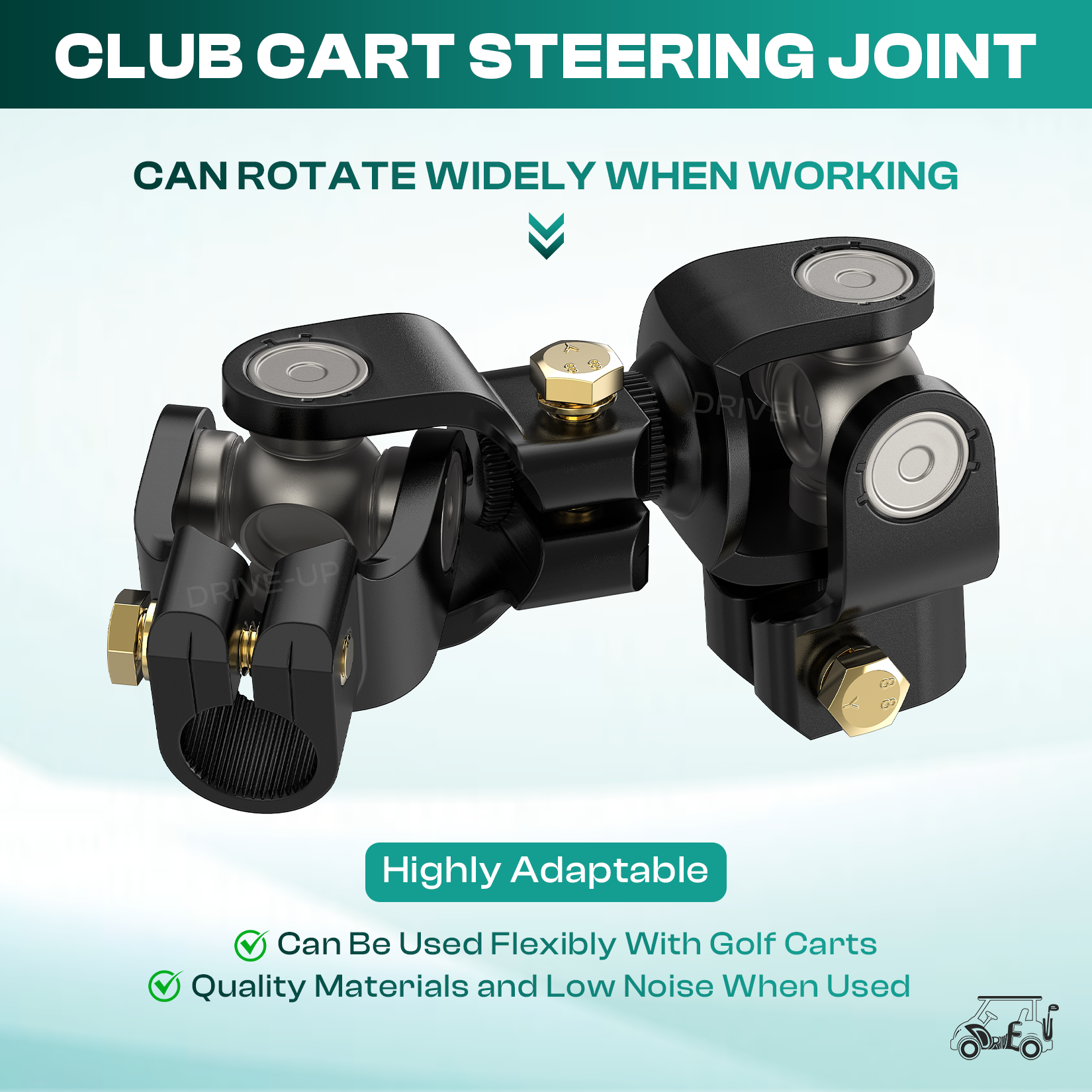 Club Car DS Steering Shaft U Joint - Fits 1984-Up Golf Carts OEM 1013861 |Drive-up