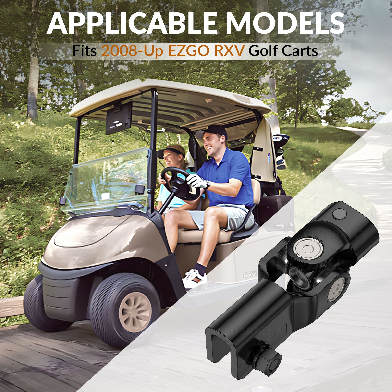 Steering Yoke Fits for 2008-UP EZGO RXV Gas & Electric Golf Cart | Drive-up