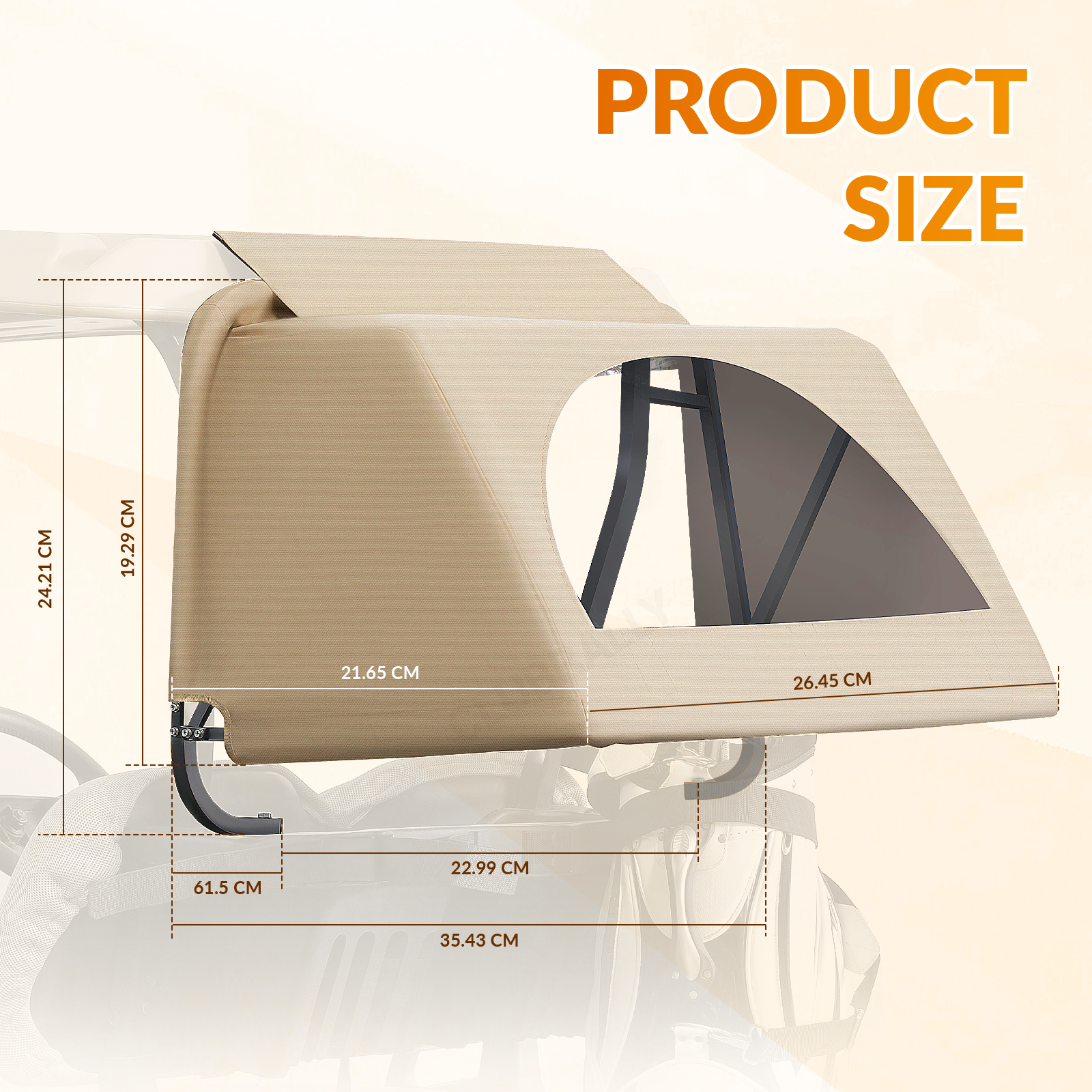 Universal Golf Cart Rear Bag Rain Cover Kit | Drive up