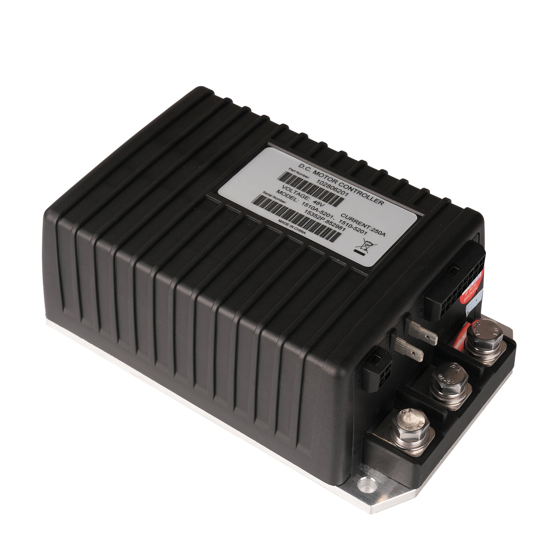 Golf Cart 1510A-5201/1510A-5251 DC Motor Controller, Black 48V 250A Speed Controller, Club Car DS & Precedent IQ Electrical System | Drive-up