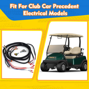 DRIVE-UP Golf Cart Control Wiring Harness for Club Car Precedent - Gray Controller #1515-5201, Include Mcor 2&4 Adapter Harness, Precedent Complete Vehicle Wiring Harnesse, OEM #103850301