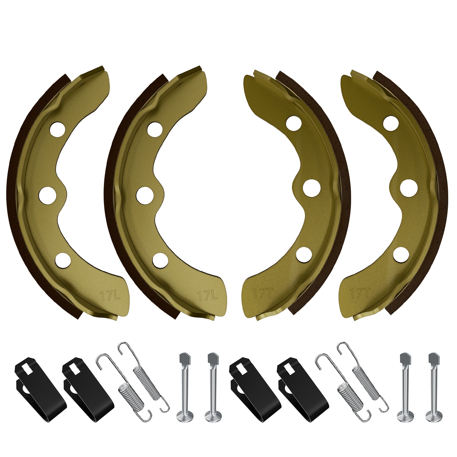 Drive-up Golf Cart Brake Shoes Spring Kit for Club Car 1995-Up DS and Precedent/Brake Shoes Kit for 1995-Up Club Car DS & Precedent and 2018-Up Tempo, OEM #1018232-01, 1018163-01