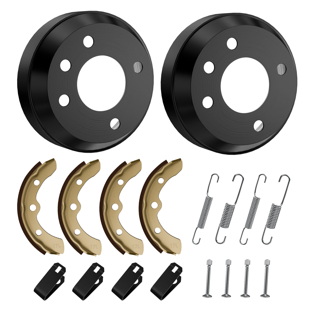 Drive-up Golf Cart Brake Drum/Hub and Brake Shoes Spring Kit Fits Club Car DS 1981-1994 4263,1011137 101146302 101816301