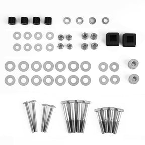 Drive-up Golf Cart Suntop Hardware Kit, Front Top Strut Stainless Steel Screw Bushings Repair Kit for 1994-2013 EZGO DCS/PDS/TXT/Medalist 2-Seater Model, OEM#75465-G01