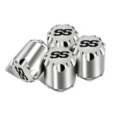 DRIVE-UP Universal Golf Cart ITP SS Wheel Center Cap Cover, 8,10,12 Inch Push in Style Chrome Center Hub Caps for Club Car EZGO Yamaha Golf Cart Wheel-Silver 4 Packs (Height 3.21" / Outer Diameter 2.75")