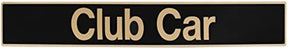 Name Plate for Club Car DS Emblem Black Gold for Golf Cart DRIVE-UP