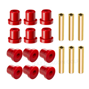 Panglong Club Car DS Rear Leaf Spring Bushing Kit, 2 Sets of DS Rear Spring Polyurethane Bushing and Sleeve Kit, Suitable for 1992-Up Club Car DS G&E Golf Cart, OEM# 1015583, 1012303