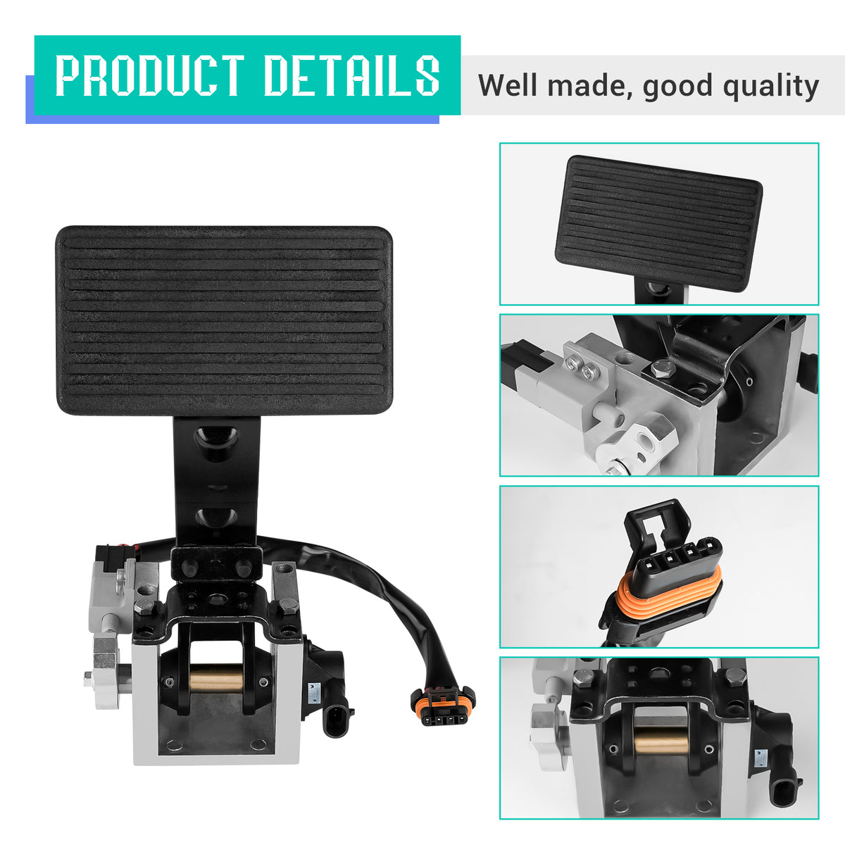 Drive-up Golf Cart Brake Pedal Assembly Brake Pedal Switch, Suitable for EZGO 2008-Up RXV Electric Golf Carts, OEM 604689, 610675, 626143, 638210, 671888