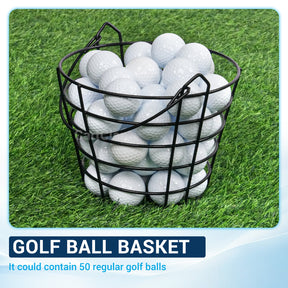 Golf Ball Basket, Golf Ball Container Bucket with Handle, Holds 50 Balls, 2 Pack  |Drive-up