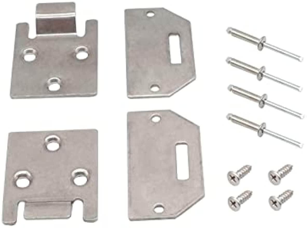 2 Pairs Seat Hinge Bottom Plate for EZGO TXT/Medalist Gas & Electric DRIVE-UP