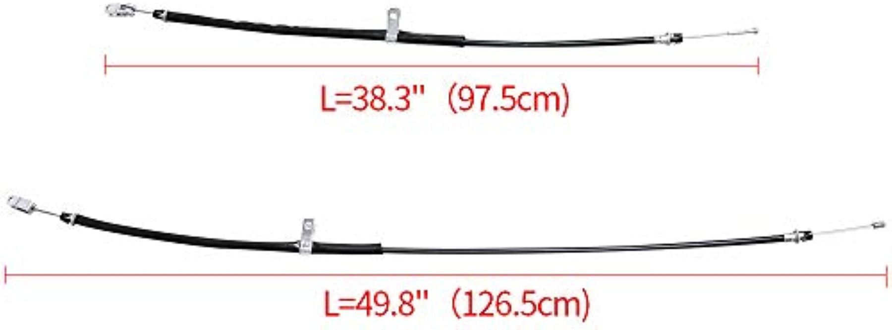 2PCS Club Car Precedent 2004+ Brake Cable Stainless Steel Core Driver & Passenger Side and 2018-up Tempo G&E Golf Cart DRIVE-UP