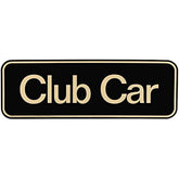 Black Gold Tempo Name Plate for ClubCar  Golf Cart DRIVE-UP