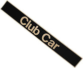 Name Plate for Club Car DS Emblem Black Gold for Golf Cart DRIVE-UP