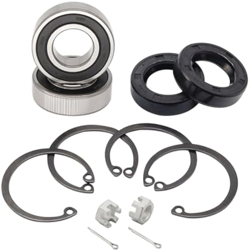 CartClan Golf Cart Rear Axle Bearing & Seal Kit for EZGO TXT RXV Marathon Medalist 1978-UP Electric Carts OEM# 611931 15112-G1 15112G1 70181-G01 70181G01 620343-2 Pack