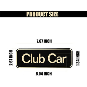 Black Gold Tempo Name Plate for ClubCar  Golf Cart DRIVE-UP