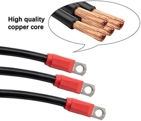 Golf Cart Battery Cables Wiring Kit for Club Car Precedent 2008-up 8V Batteries (5Pcs) DRIVE-UP