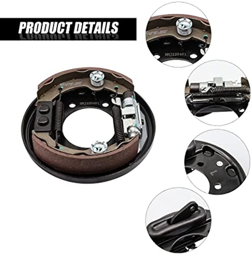 Brake Assembly for EZGO TXT PDS Medalist & Yamaha Rear Brake Cluster with Brake Shoes DRIVE-UP