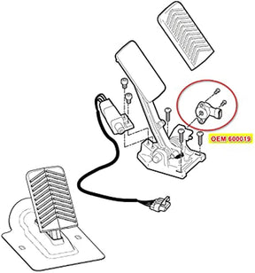 Accelerator Position Sensor for EZGO RXV 2008-Up Electric Golf Cart DRIVE-UP