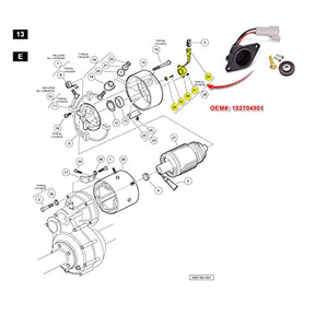 Drive-up Golf Cart Speed Sensor for ADC Motor Club Car IQ Ds and Precedent&2018-up Tempo DRIVE-UP