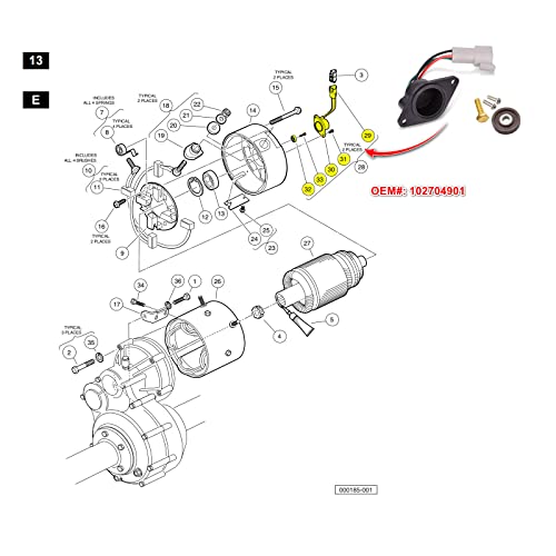 Drive-up Golf Cart Speed Sensor for ADC Motor Club Car IQ Ds and Precedent&2018-up Tempo DRIVE-UP