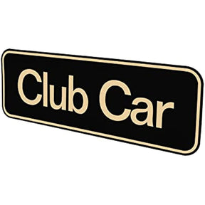 Black Gold Tempo Name Plate for ClubCar  Golf Cart DRIVE-UP