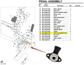 Yamaha G29 YDRE Throttle Position Sensor Sensor Accelerator DRIVE-UP