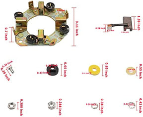 Golf Cart Hitachi Starter Generator Brush Holder W/Crossovers Studs Kit for ClubCar EZGO Yamaha DRIVE-UP