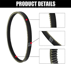 Drive Belt for EZGO 2-Cycle & 4-Cycle Marathon Golf Cart DRIVE-UP